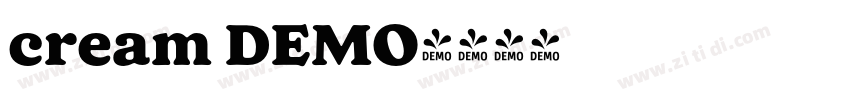 cream DEMO字体转换